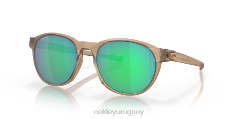 Oakley espadaña XT4H202 gafas lentes polarizadas prizm jade, montura sepia mate