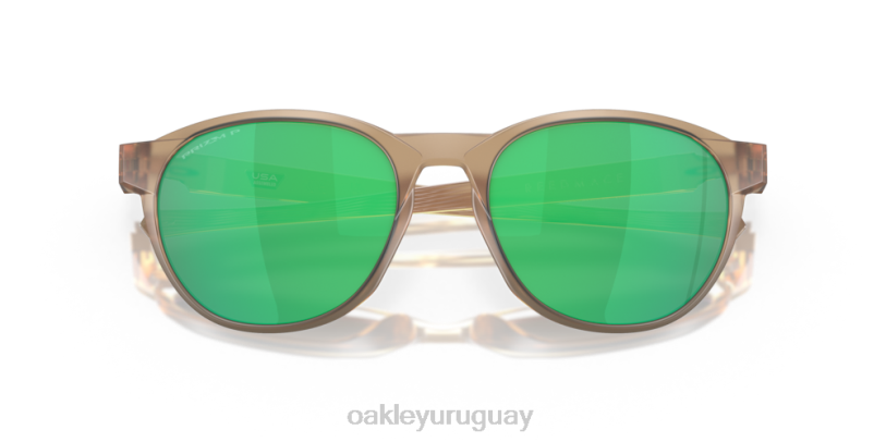 Oakley espadaña XT4H202 gafas lentes polarizadas prizm jade, montura sepia mate