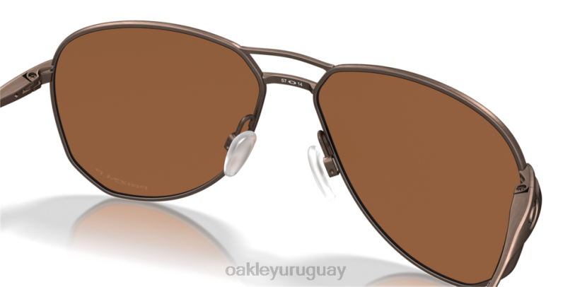 Oakley estela XT4H423 gafas Lentes polarizadas Prizm de tungsteno, montura satinada tostada.