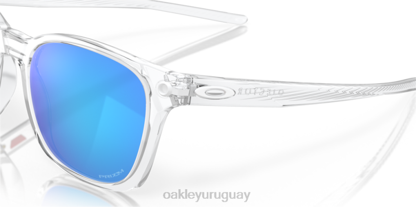 Oakley eyector XT4H573 gafas Lentes Prizm de zafiro, montura transparente pulida.