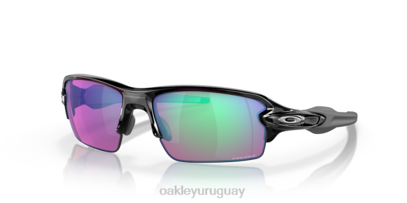 Oakley flak 2.0 (ajuste de puente bajo) XT4H861 gafas Lentes Prizm Golf, marco de tinta negra pulida.