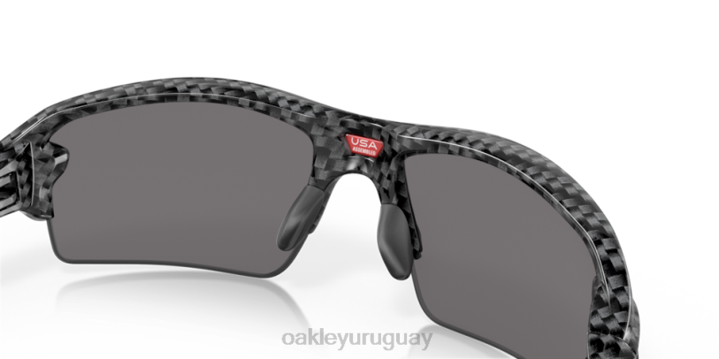 Oakley flak 2.0 (ajuste de puente bajo) XT4H862 gafas lentes de iridio pizarra, montura de fibra de carbono