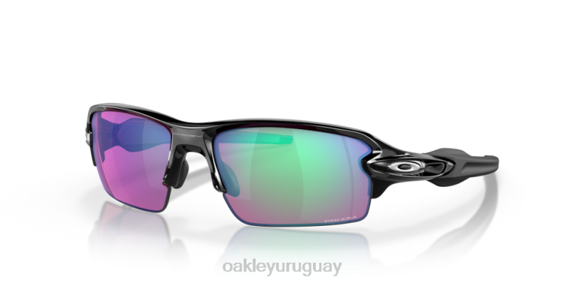 Oakley flak 2.0 (ajuste de puente bajo) XT4H863 gafas Lentes Prizm Golf, montura negra pulida.