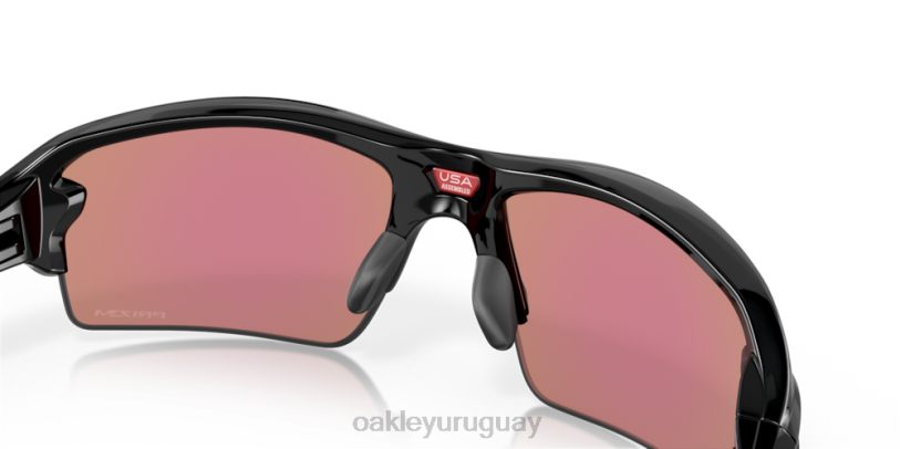 Oakley flak 2.0 (ajuste de puente bajo) XT4H863 gafas Lentes Prizm Golf, montura negra pulida.