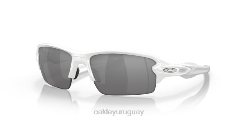 Oakley flak 2.0 (ajuste de puente bajo) XT4H865 gafas lentes de iridio pizarra, montura blanca pulida