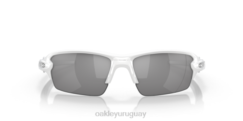 Oakley flak 2.0 (ajuste de puente bajo) XT4H865 gafas lentes de iridio pizarra, montura blanca pulida