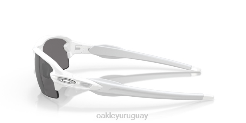 Oakley flak 2.0 (ajuste de puente bajo) XT4H865 gafas lentes de iridio pizarra, montura blanca pulida