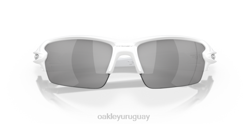Oakley flak 2.0 (ajuste de puente bajo) XT4H865 gafas lentes de iridio pizarra, montura blanca pulida