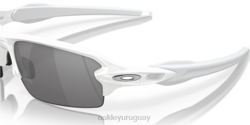 Oakley flak 2.0 (ajuste de puente bajo) XT4H865 gafas lentes de iridio pizarra, montura blanca pulida