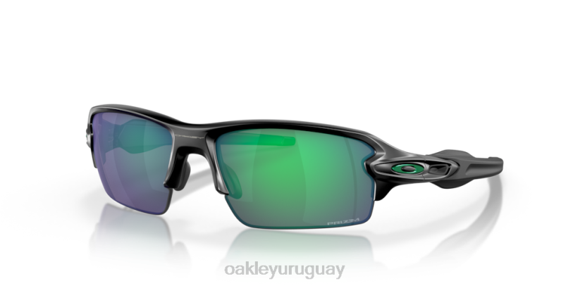 Oakley flak 2.0 (ajuste de puente bajo) XT4H867 gafas Lentes polarizadas prizm jade, montura negra mate