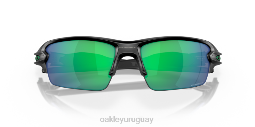 Oakley flak 2.0 (ajuste de puente bajo) XT4H867 gafas Lentes polarizadas prizm jade, montura negra mate