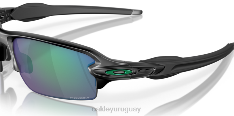 Oakley flak 2.0 (ajuste de puente bajo) XT4H867 gafas Lentes polarizadas prizm jade, montura negra mate