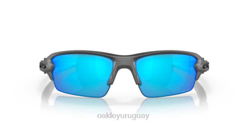 Oakley flak 2.0 (ajuste de puente bajo) XT4H871 gafas lentes prizm de zafiro, montura de acero