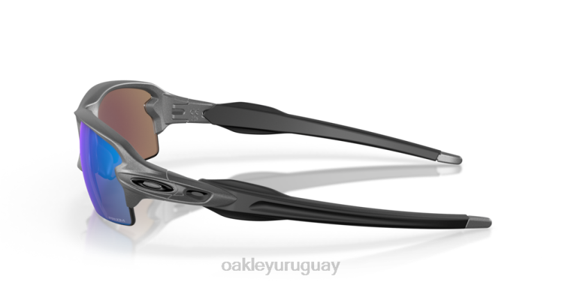 Oakley flak 2.0 (ajuste de puente bajo) XT4H871 gafas lentes prizm de zafiro, montura de acero