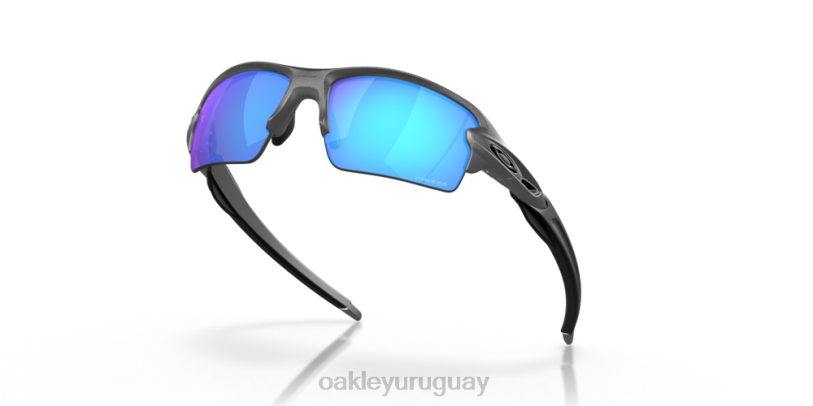 Oakley flak 2.0 (ajuste de puente bajo) XT4H871 gafas lentes prizm de zafiro, montura de acero