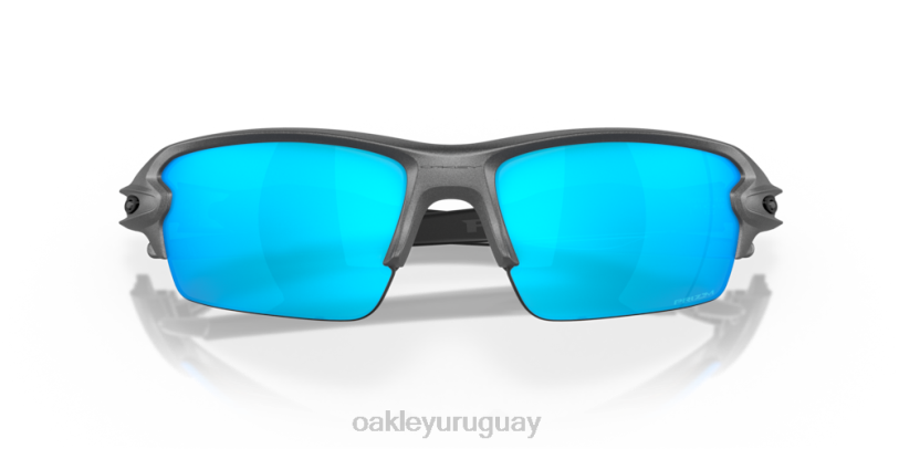 Oakley flak 2.0 (ajuste de puente bajo) XT4H871 gafas lentes prizm de zafiro, montura de acero