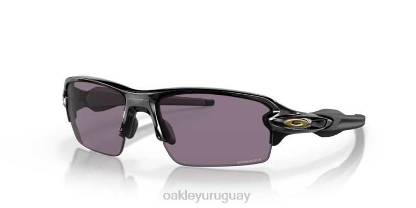 Oakley flak 2.0 (ajuste de puente bajo) XT4H873 gafas lentes gris prizm, montura negra pulida
