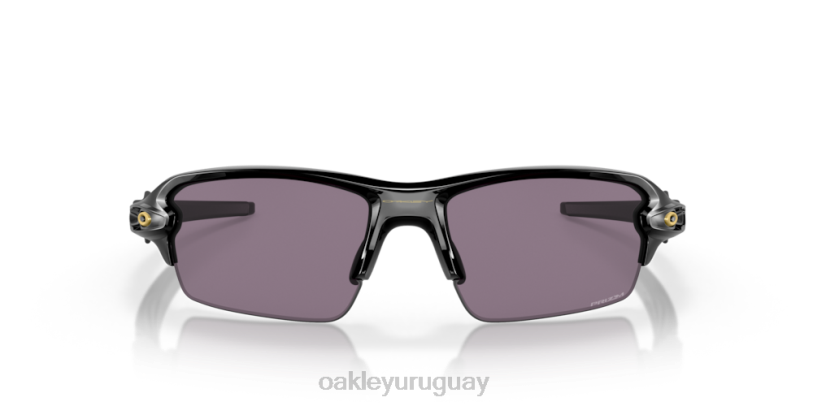 Oakley flak 2.0 (ajuste de puente bajo) XT4H873 gafas lentes gris prizm, montura negra pulida