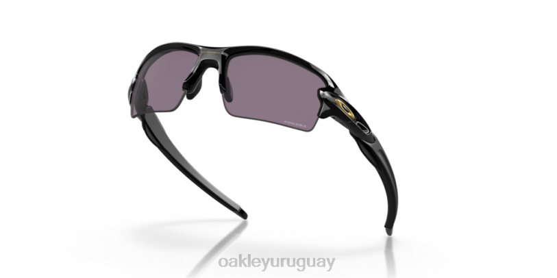Oakley flak 2.0 (ajuste de puente bajo) XT4H873 gafas lentes gris prizm, montura negra pulida