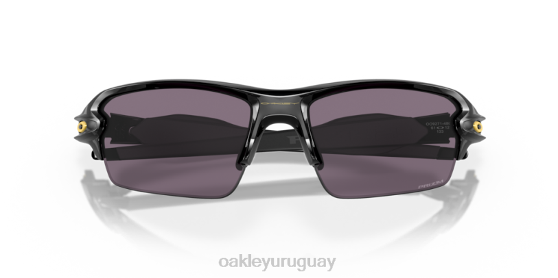 Oakley flak 2.0 (ajuste de puente bajo) XT4H873 gafas lentes gris prizm, montura negra pulida