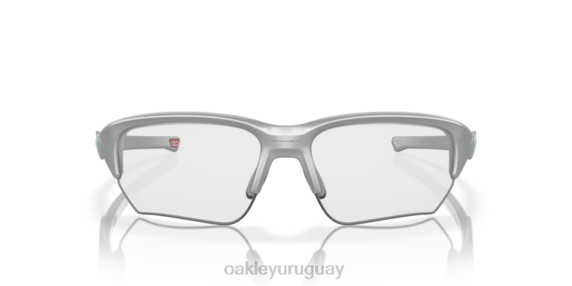 Oakley flak beta (ajuste de puente bajo) XT4H923 gafas Lentes fotocromáticas de iridio de transparente a negro, montura plateada