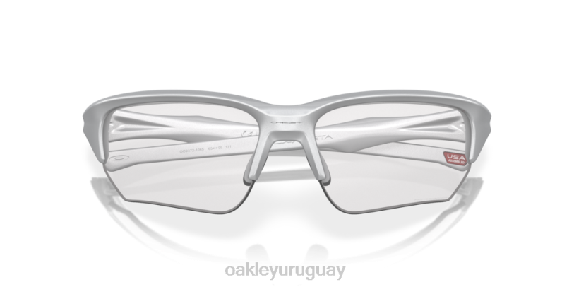 Oakley flak beta (ajuste de puente bajo) XT4H923 gafas Lentes fotocromáticas de iridio de transparente a negro, montura plateada