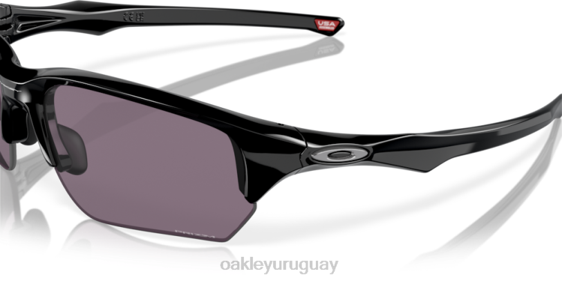 Oakley flak beta (ajuste de puente bajo) XT4H926 gafas lentes gris prizm, montura negra pulida