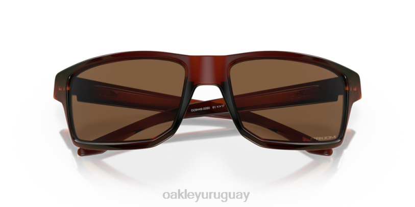 Oakley gibston XT4H382 gafas Lentes Prizm de bronce, montura de cerveza de raíz pulida.