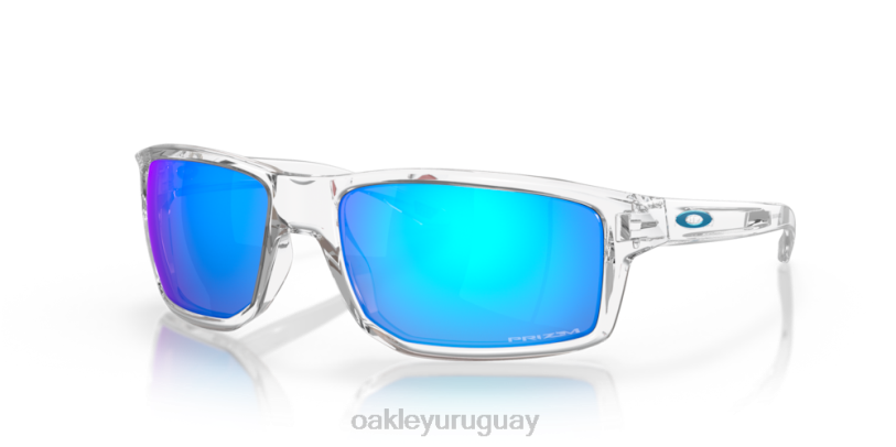 Oakley gibston XT4H384 gafas Lentes Prizm de zafiro, montura transparente pulida.
