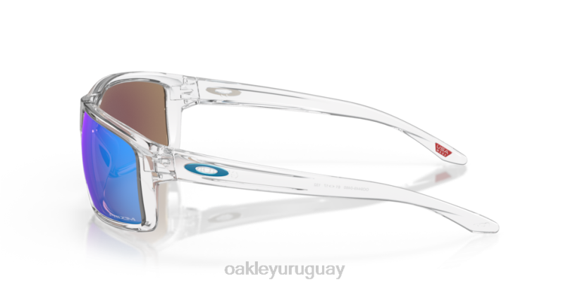 Oakley gibston XT4H384 gafas Lentes Prizm de zafiro, montura transparente pulida.