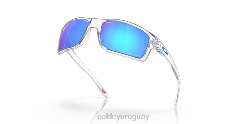 Oakley gibston XT4H384 gafas Lentes Prizm de zafiro, montura transparente pulida.