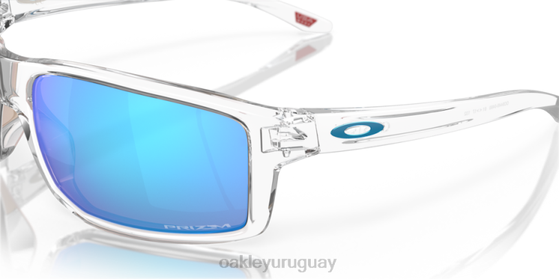 Oakley gibston XT4H384 gafas Lentes Prizm de zafiro, montura transparente pulida.