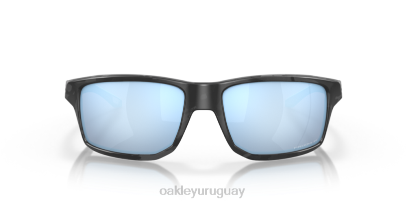 Oakley gibston XT4H392 gafas Lentes polarizadas Prizm Deep Water, montura de camuflaje negro mate.