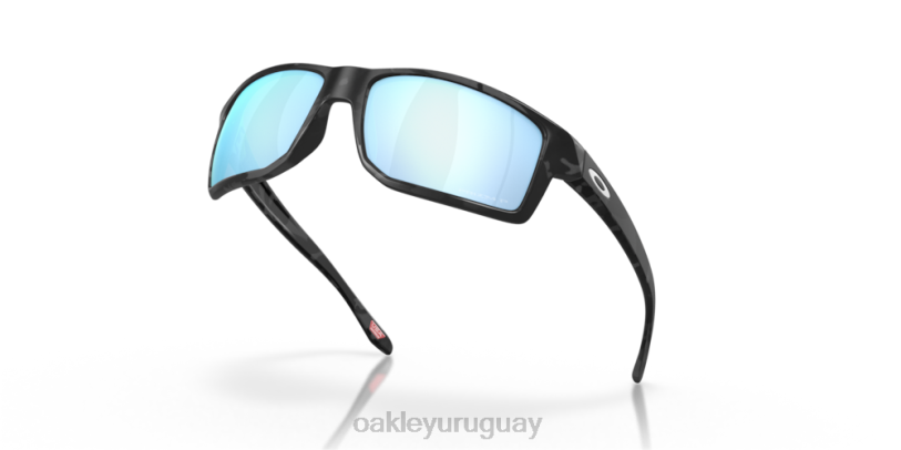Oakley gibston XT4H392 gafas Lentes polarizadas Prizm Deep Water, montura de camuflaje negro mate.