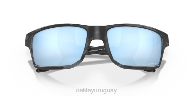 Oakley gibston XT4H392 gafas Lentes polarizadas Prizm Deep Water, montura de camuflaje negro mate.