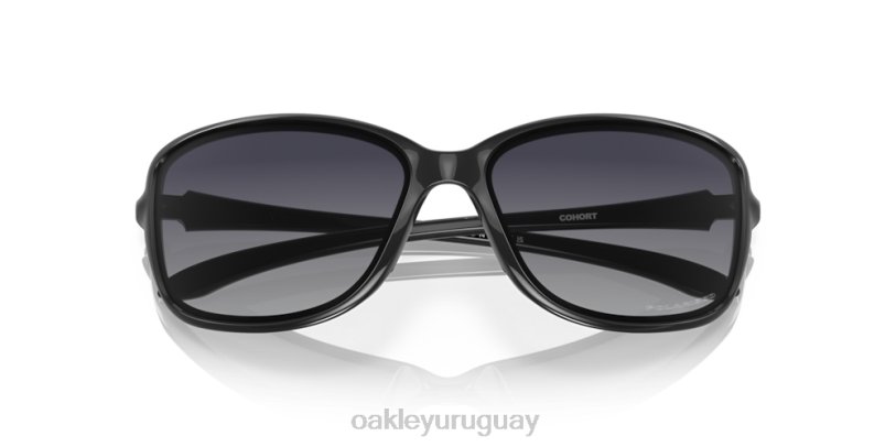 Oakley grupo XT4H457 gafas lentes polarizadas degradadas grises, montura negra pulida