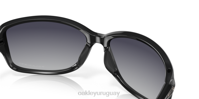 Oakley grupo XT4H457 gafas lentes polarizadas degradadas grises, montura negra pulida