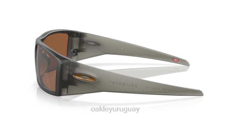 Oakley helióstato XT4H757 gafas Lentes polarizadas Prizm tungsteno, montura gris humo mate.