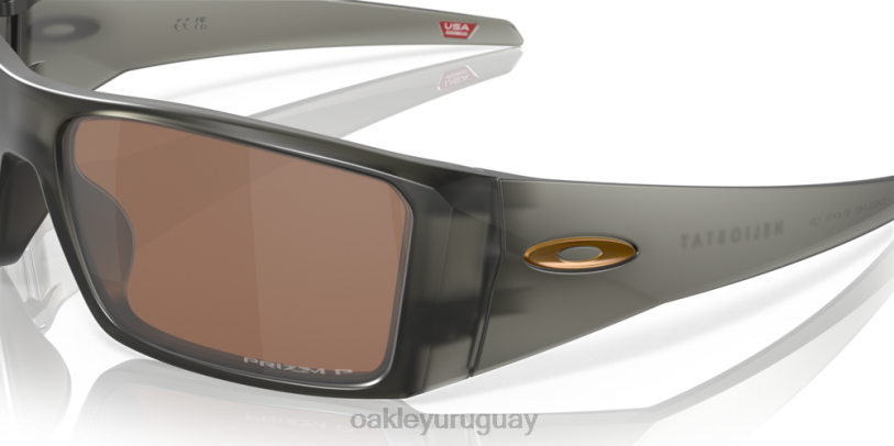Oakley helióstato XT4H757 gafas Lentes polarizadas Prizm tungsteno, montura gris humo mate.