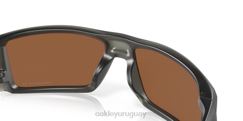 Oakley helióstato XT4H757 gafas Lentes polarizadas Prizm tungsteno, montura gris humo mate.