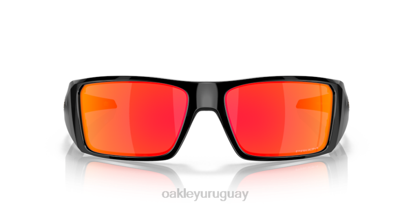 Oakley helióstato XT4H759 gafas Lentes Prizm Ruby, montura negra pulida.