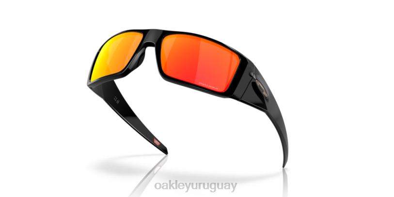 Oakley helióstato XT4H759 gafas Lentes Prizm Ruby, montura negra pulida.