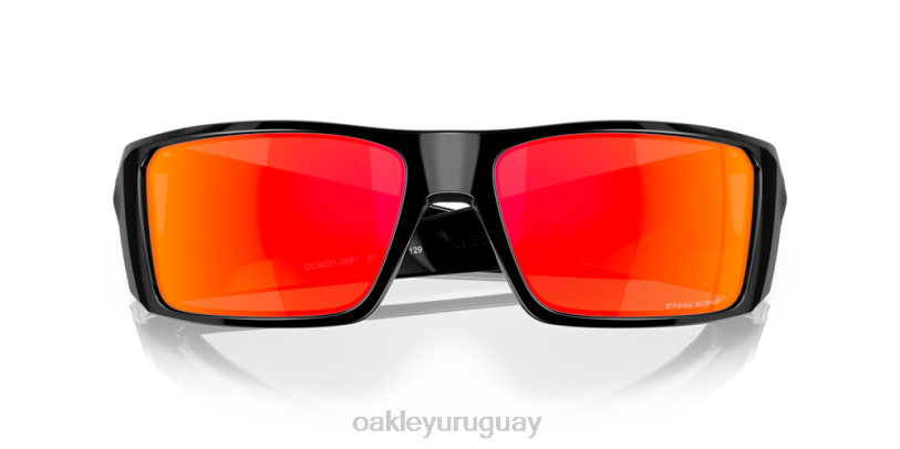 Oakley helióstato XT4H759 gafas Lentes Prizm Ruby, montura negra pulida.