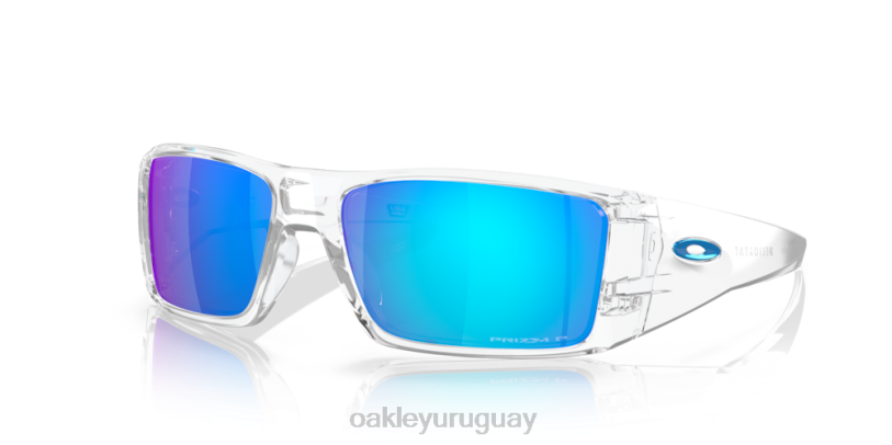 Oakley helióstato XT4H760 gafas lentes polarizadas prizm zafiro, montura transparente