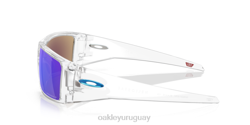 Oakley helióstato XT4H760 gafas lentes polarizadas prizm zafiro, montura transparente