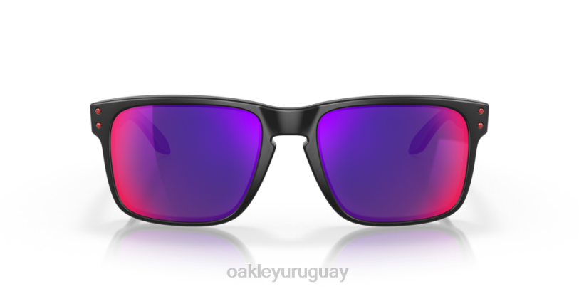 Oakley holbrook XT4H49 gafas lentes de iridio rojo positivo, montura negra mate