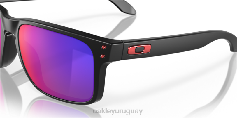 Oakley holbrook XT4H49 gafas lentes de iridio rojo positivo, montura negra mate