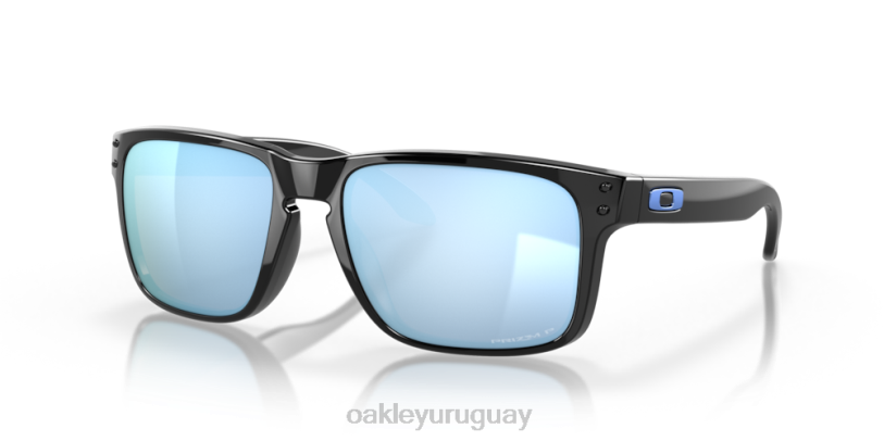 Oakley holbrook XT4H51 gafas Lentes polarizadas Prizm Deep Water, montura negra pulida.