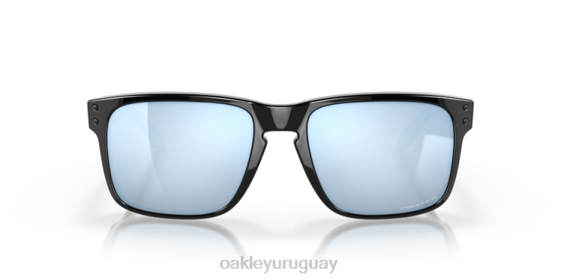 Oakley holbrook XT4H51 gafas Lentes polarizadas Prizm Deep Water, montura negra pulida.