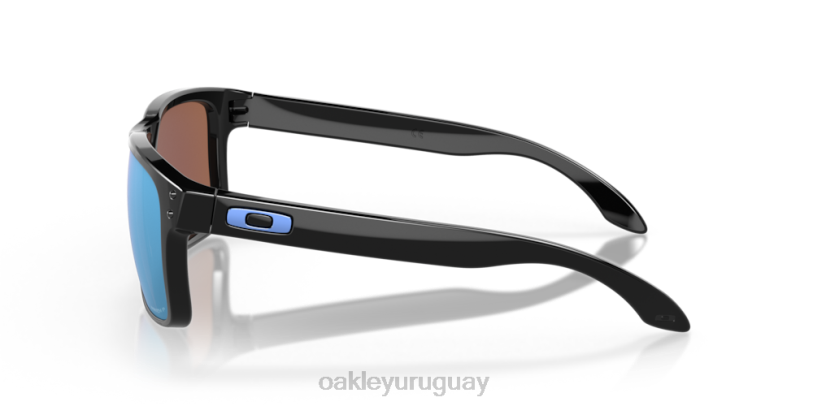 Oakley holbrook XT4H51 gafas Lentes polarizadas Prizm Deep Water, montura negra pulida.